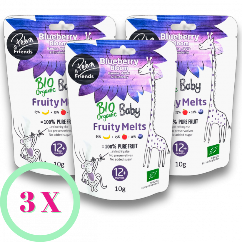 BIO FRUITY MELTS blueberry bloom 3ks