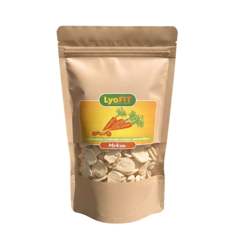 Mrkva lyofilizovaná - Hmotnosť: 40g