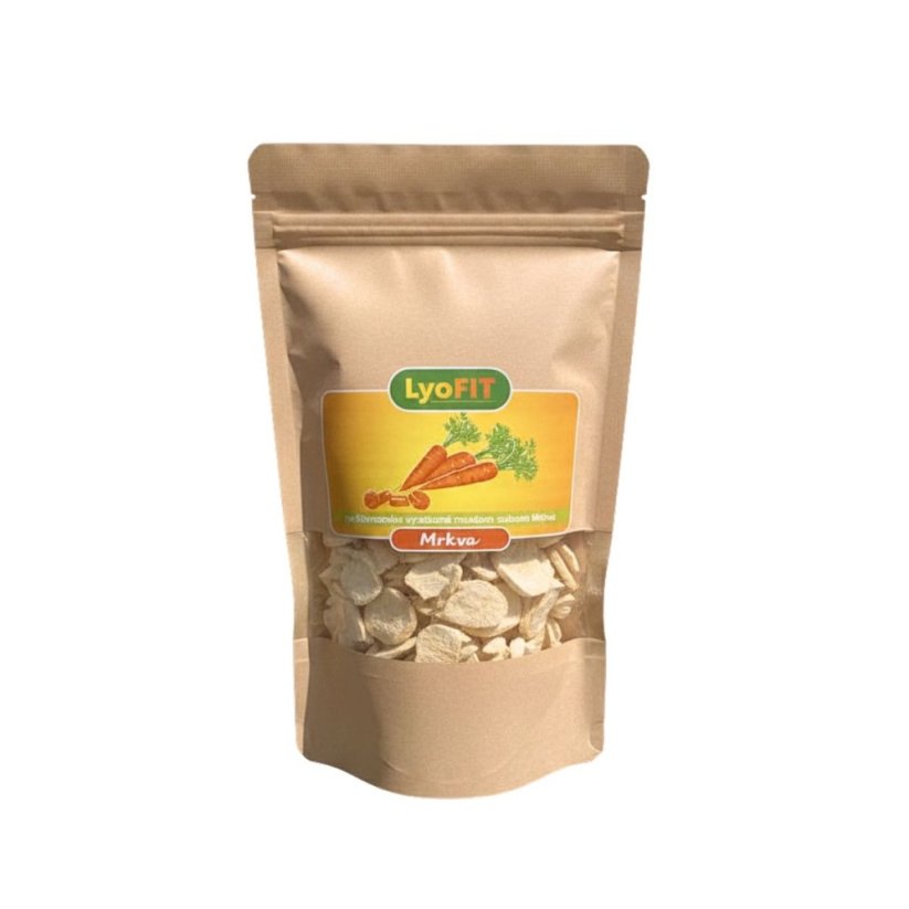 Mrkva lyofilizovaná - Hmotnosť: 40g